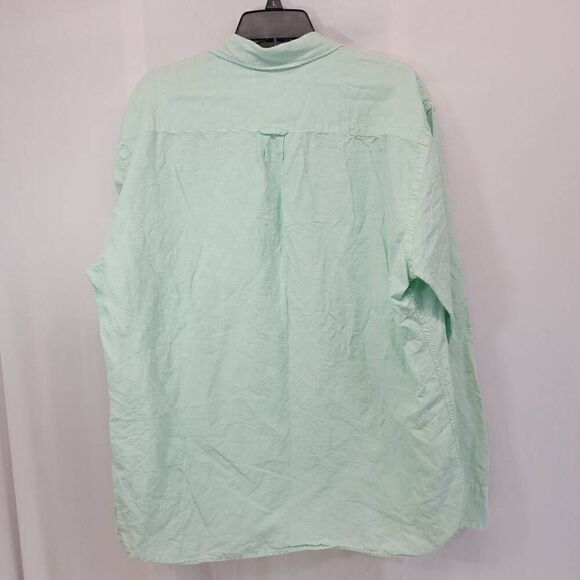 Peter Millar Size XL Long-Sleeve Button-up Linen Blend Men's Shirt R19 - Picture 3 of 7